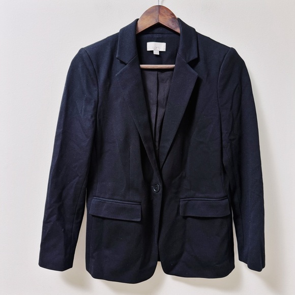 LOFT Jackets & Blazers - LOFT Black Tailored Blazer with Notched Lapels